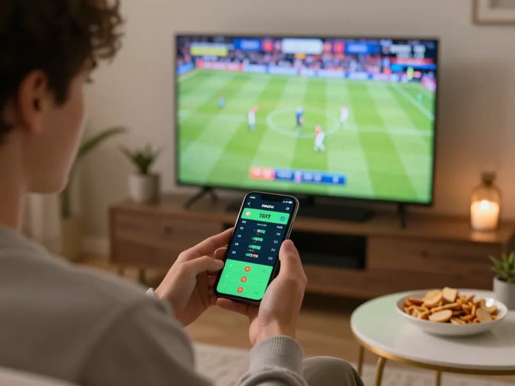Engage with kebet com sports betting app while watching live match.
