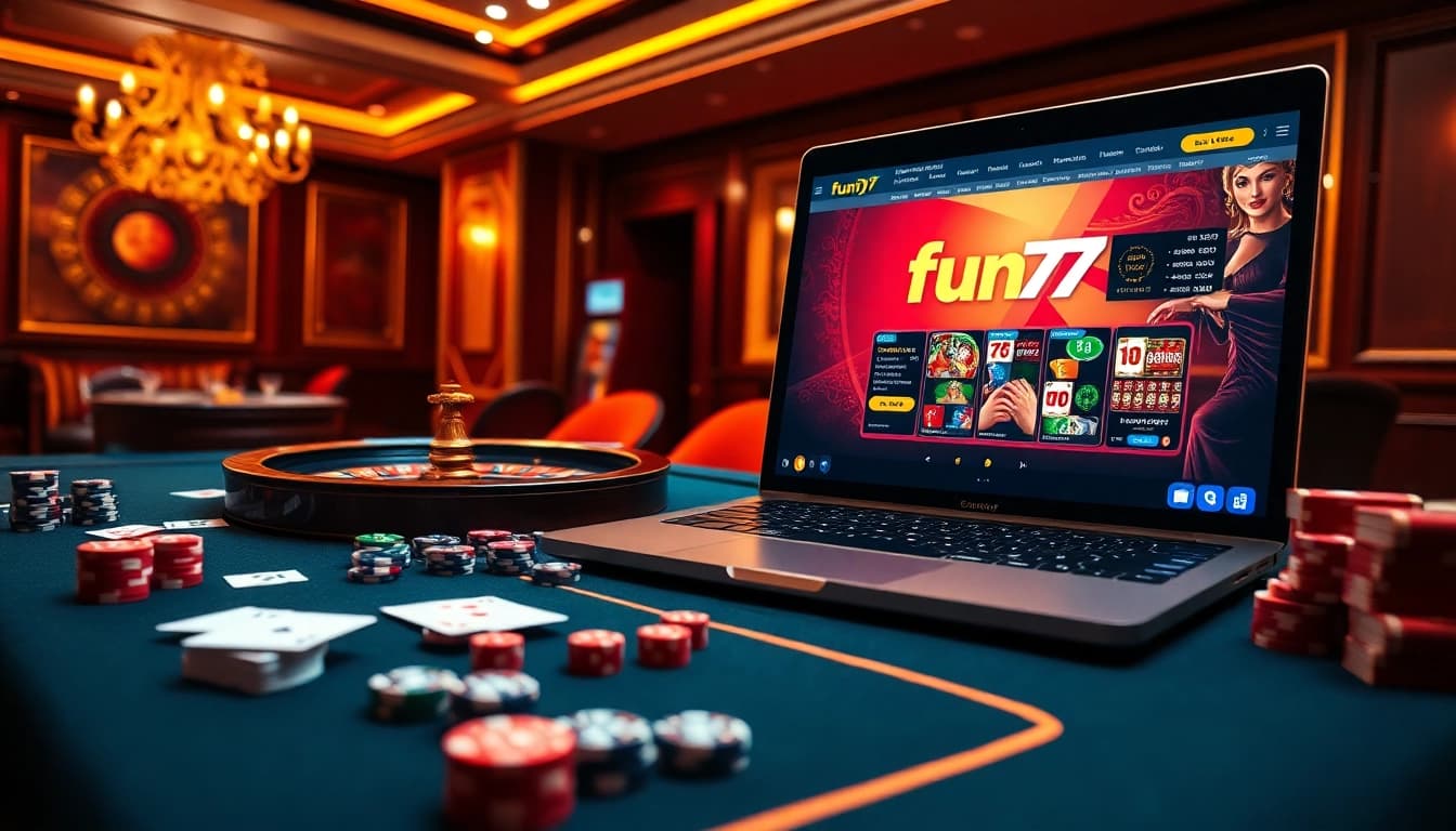 Placing bets at fun79 .com in a luxurious casino setting with engaging games and vibrant atmosphere.