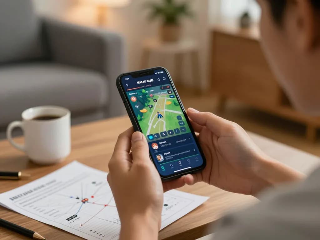 Experience macan togel gaming on a smartphone, enjoying convenient online betting at home.