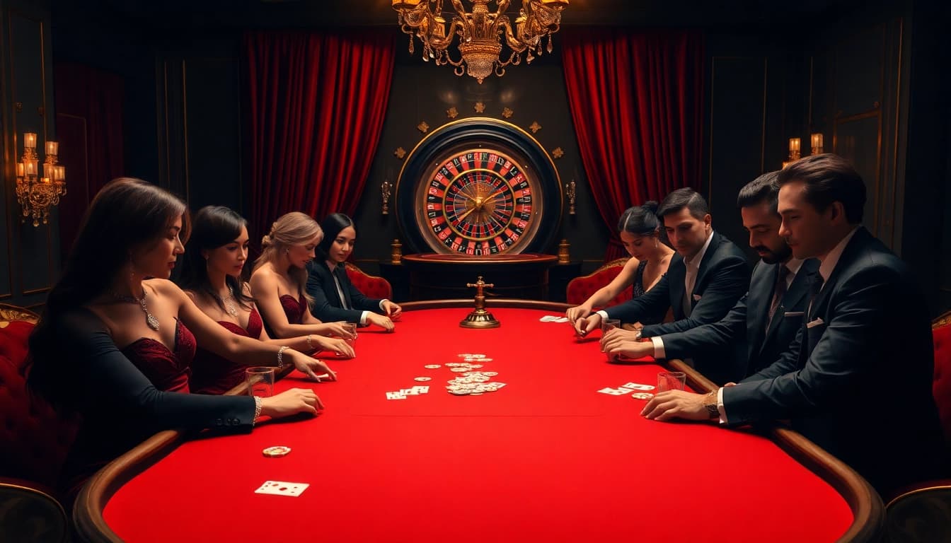 Experience high-stakes poker at 58win with players focused on their game and glimmering chips.