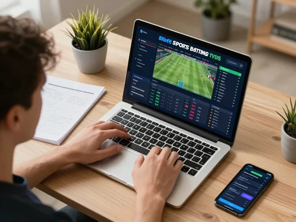 Experience immersive betting on 8xbet with a detailed sports odds interface and comfortable home setting.