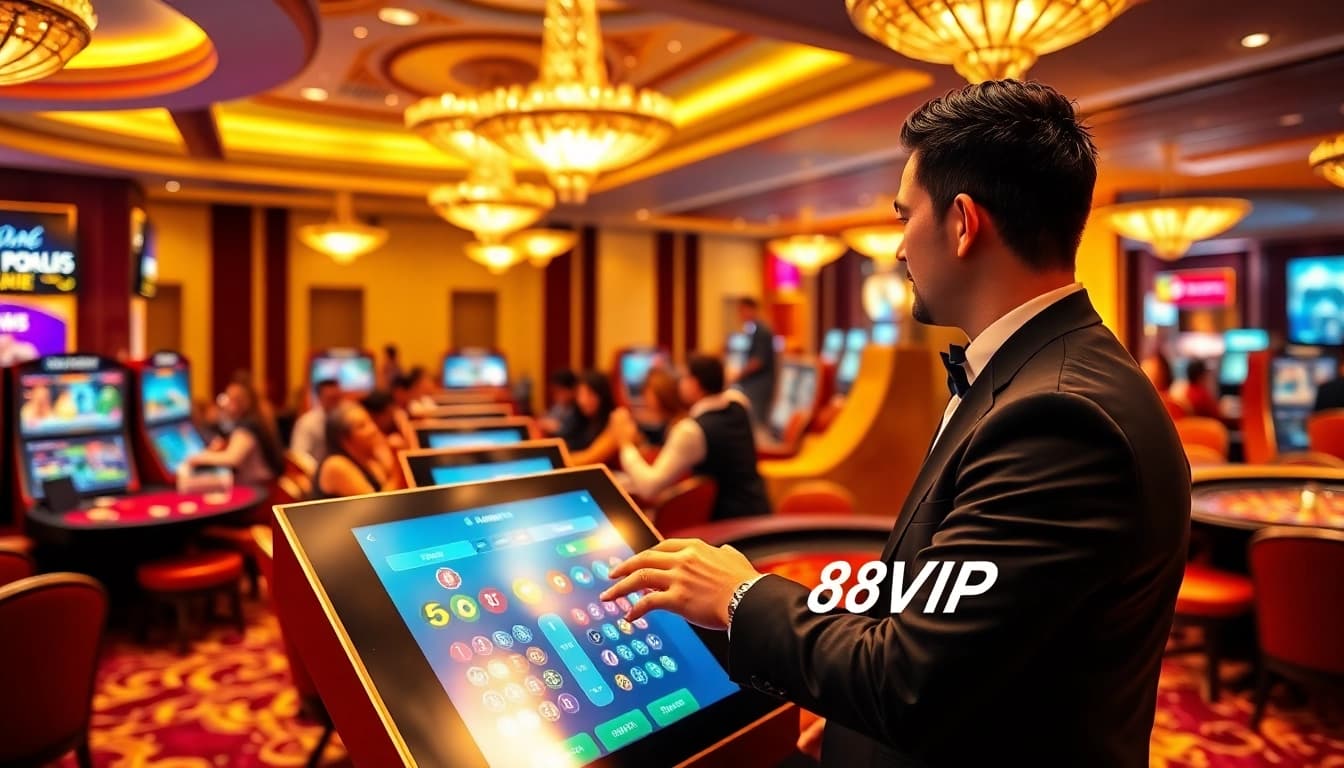 Experience the excitement of gambling with the Link Vào Nhà Cái 68VIP interface, showcasing vibrant casino games.