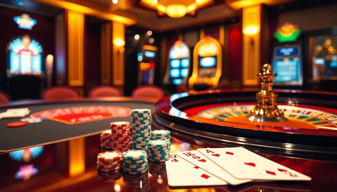 Excitement in gambling with chips and cards at https://rr88c.mobi/ casino.
