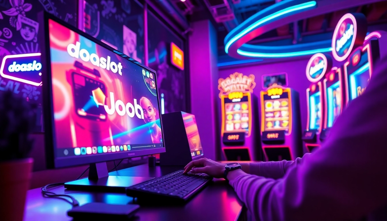 Engaging online gaming scene showcasing doaslot interface with dynamic visuals.