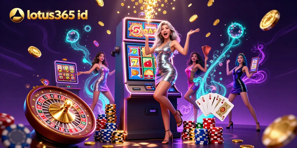 Experience the excitement of winning with the lotus365 id amidst dazzling casino elements.