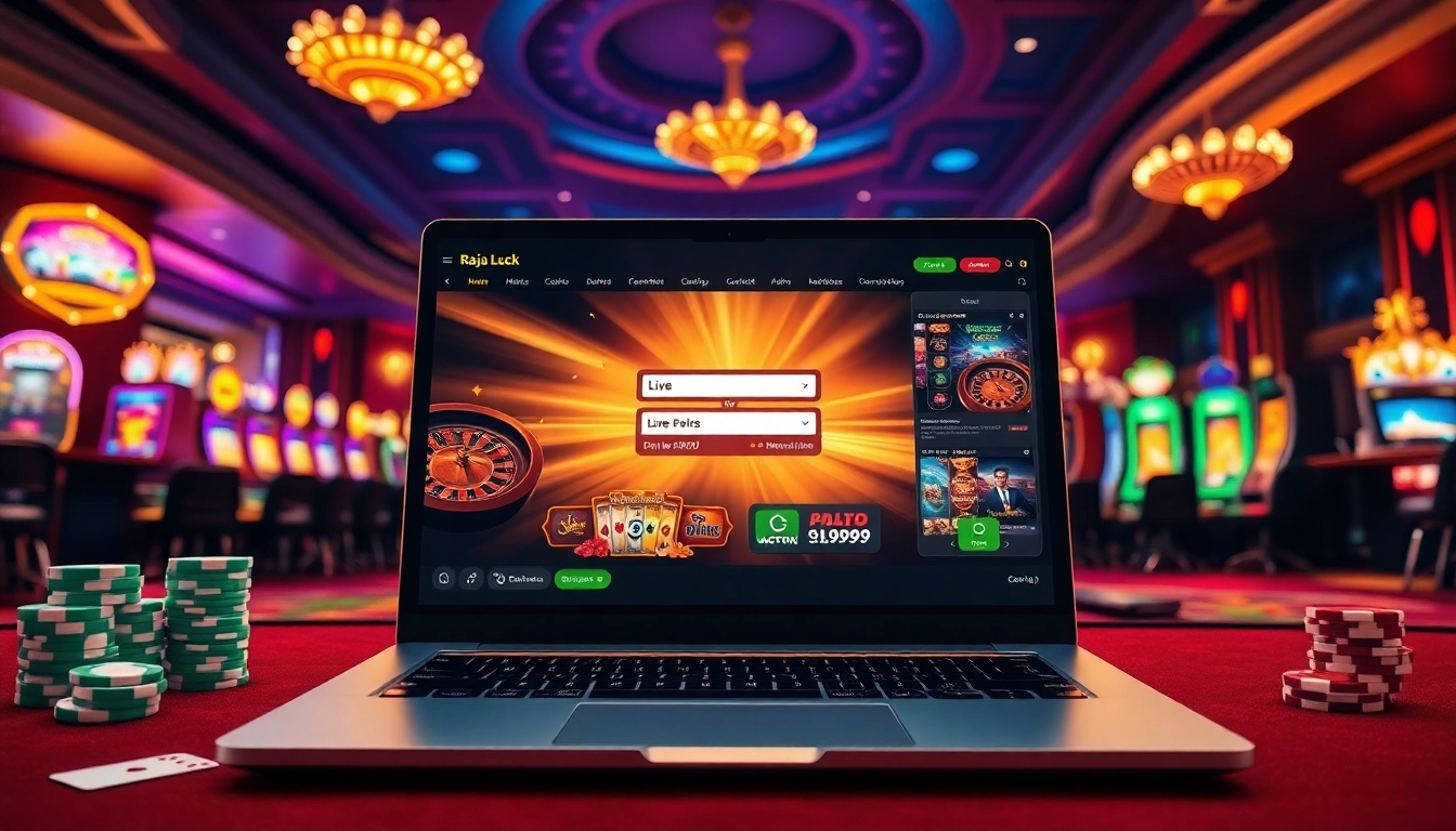 Join RAJA LUCK LOGIN to experience thrilling online games with vibrant graphics and casino excitement.