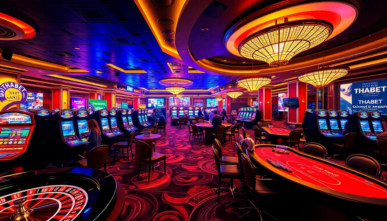 Experience high-stakes gaming at THABET with vibrant casino tables and thrilling gameplay.