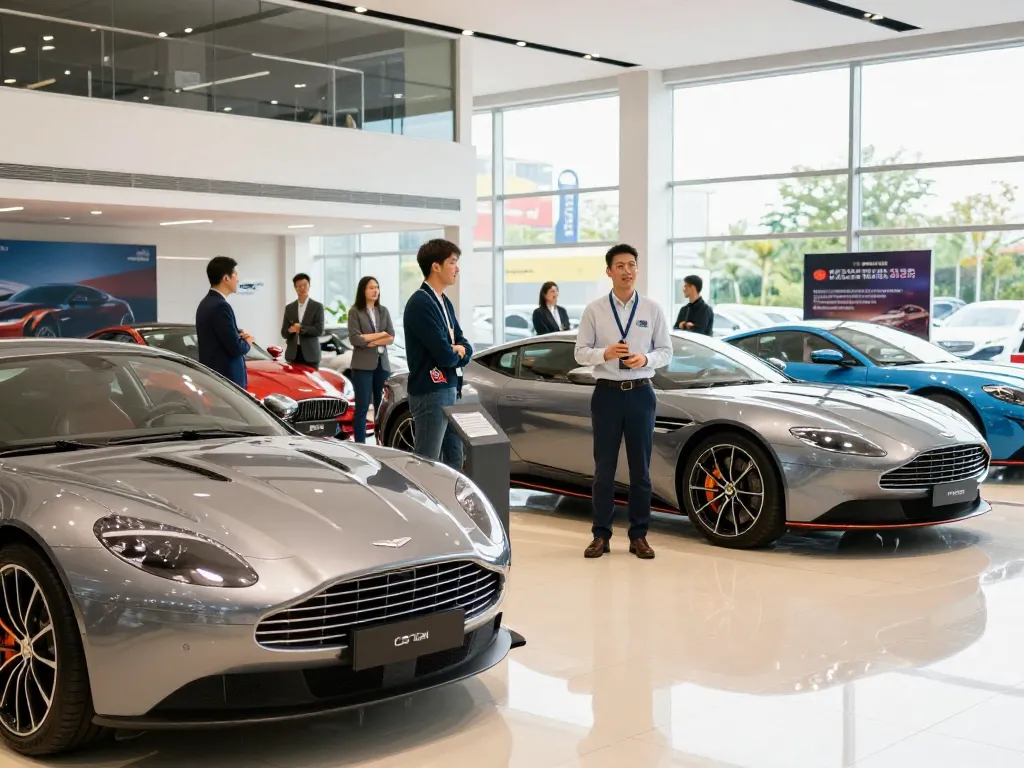Explore high-quality used cars at https://www.chappellsportscars.com/used-cars/ in a vibrant dealership setting.