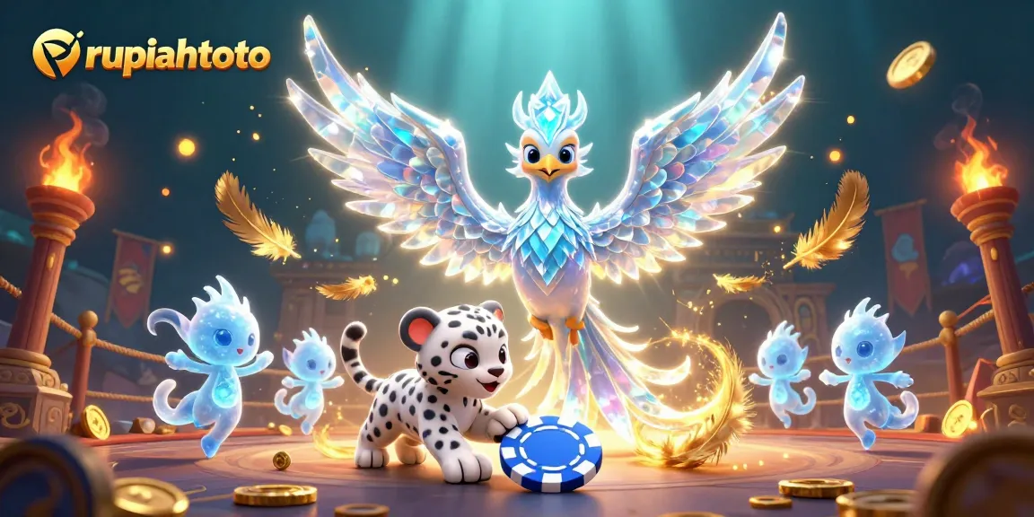 Rupiahtoto menawarkan pengalaman bermain slot premium dengan elemen permainan menarik dalam ilustasi.