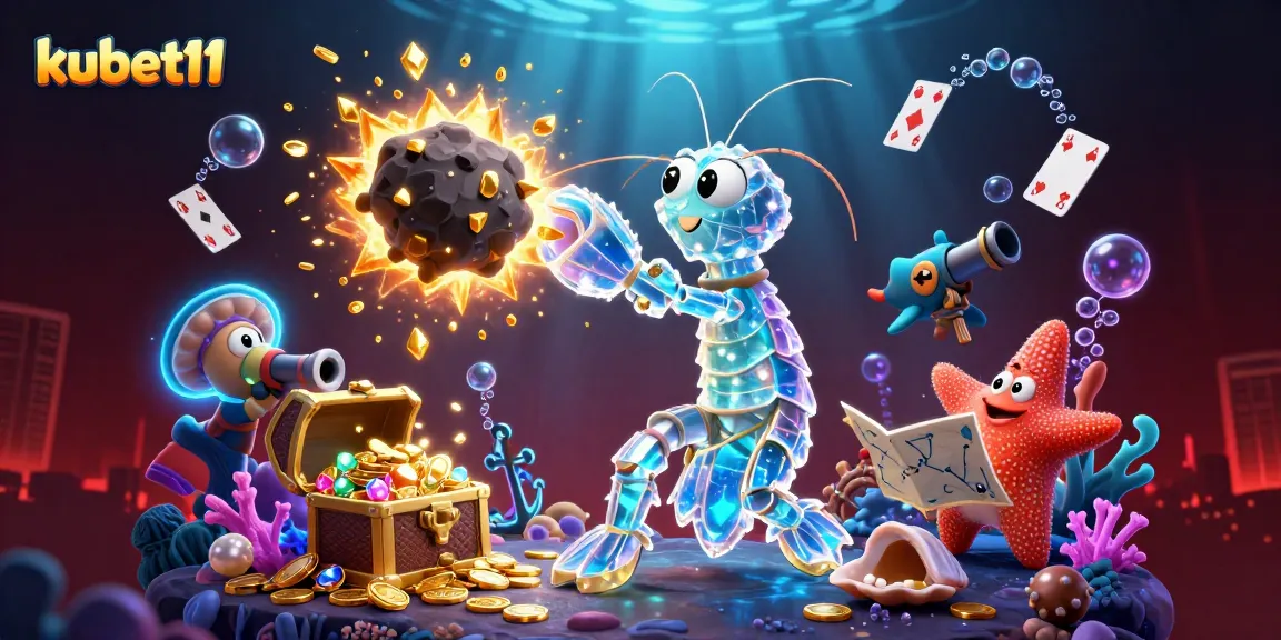 Experience the thrilling action of kubet11 through a vibrant underwater casino world.