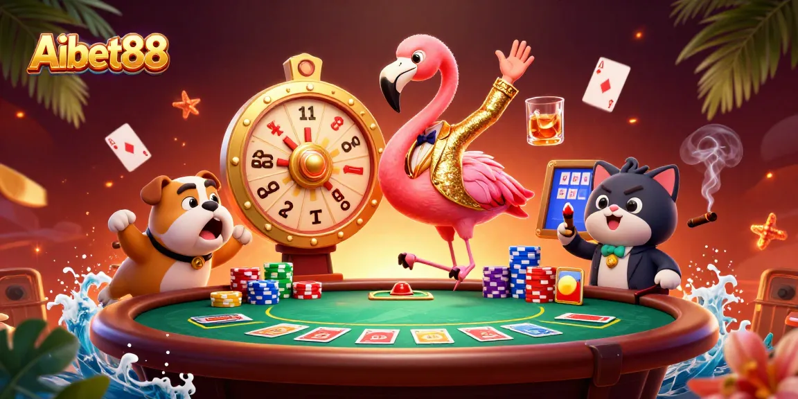 Aibet88 offers an exciting gaming spotlight with thrilling casino characters and dynamic gameplay moments.