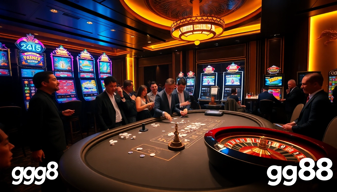 Experience high-stakes excitement at gg88 with vibrant casino gaming and enthusiastic players.