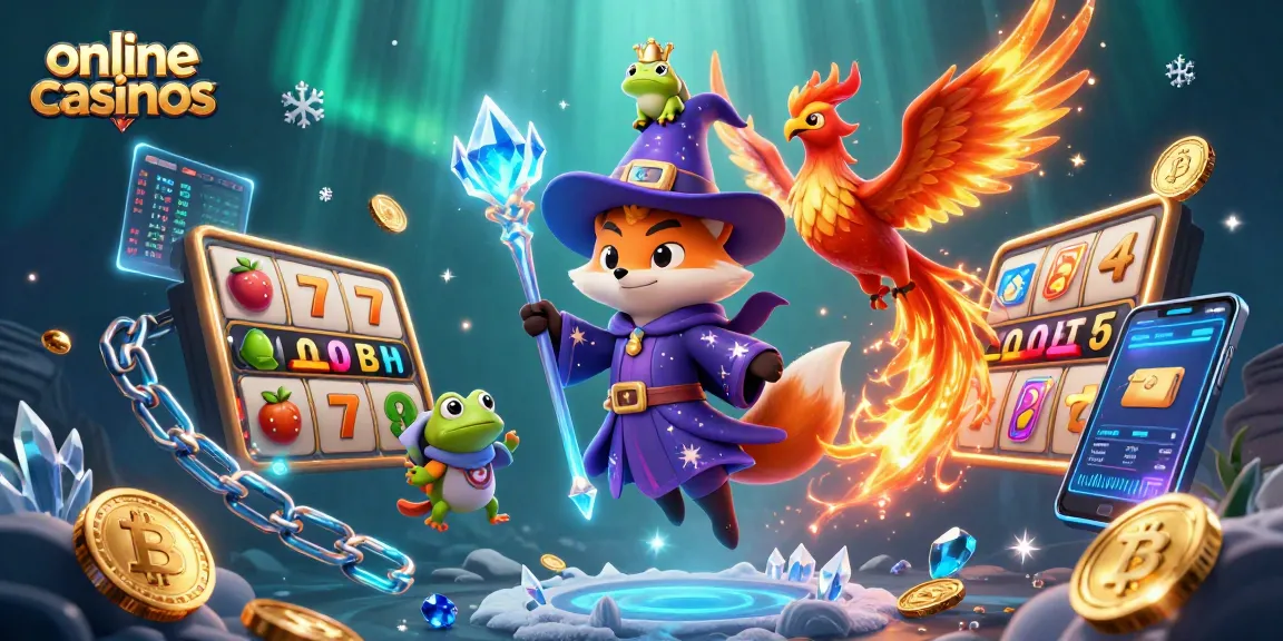 Experience the vibrant world of online casinos with animated slot reels and enchanting characters!