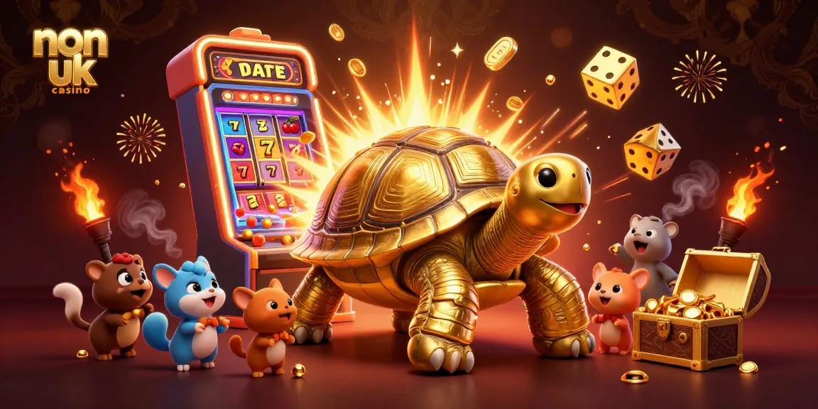 Experience the excitement of non uk casino games with thrilling golden tortoise and jackpot elements.