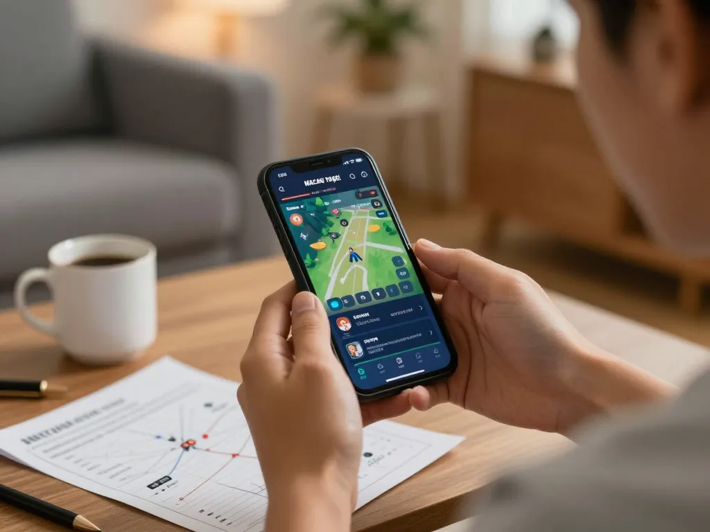 Experience macan togel gaming on a smartphone, enjoying convenient online betting at home.
