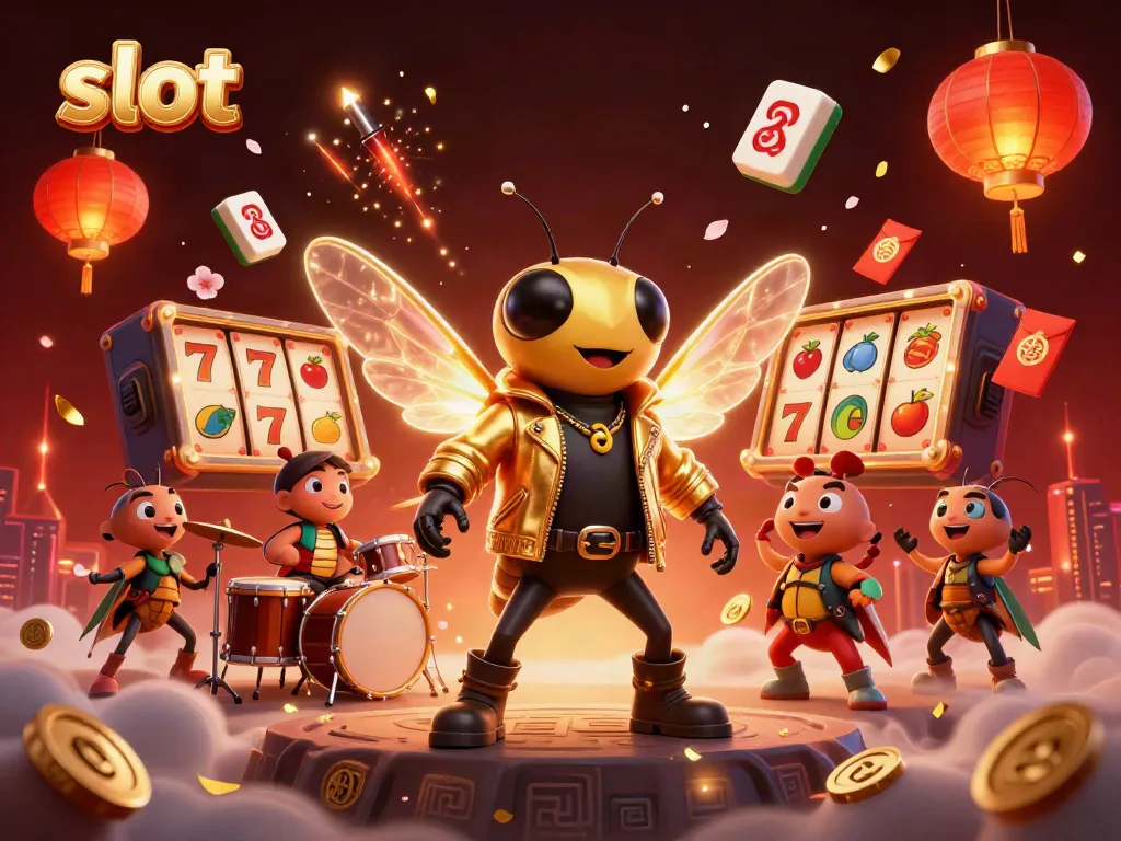 Engage with slot machines featuring vibrant characters in a dynamic casino setting.