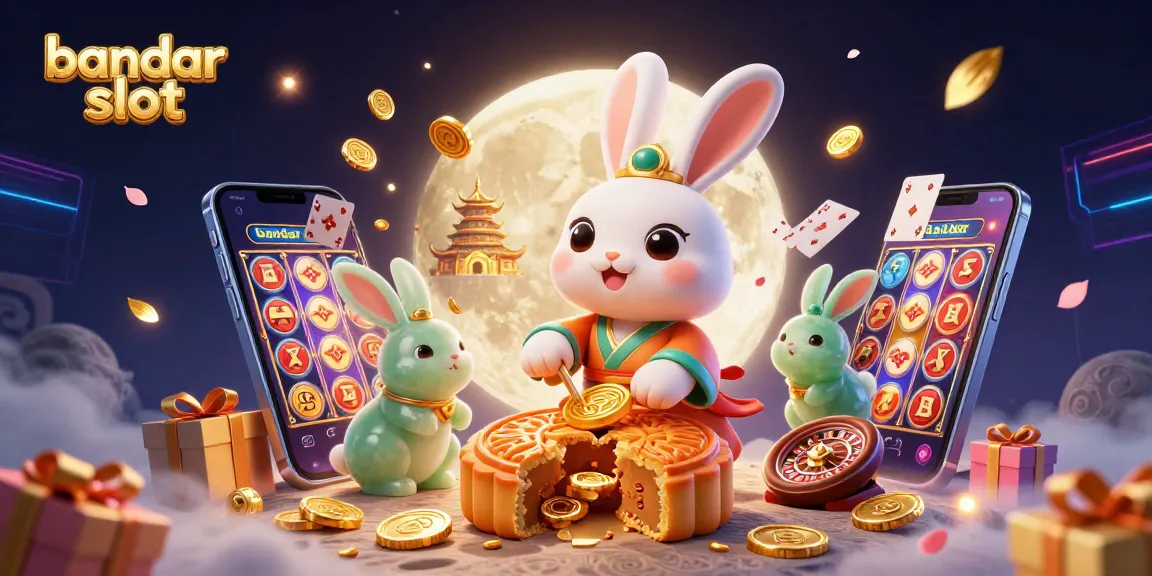 Permainan bandar slot yang menarik dengan karakter kartun, uang koin, dan elemen kasino