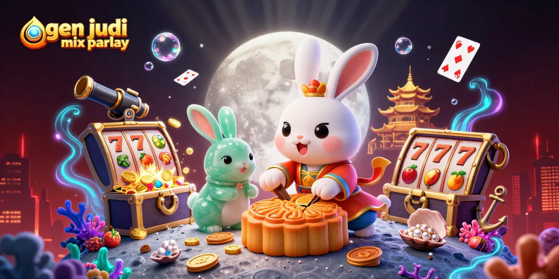 Experience thrilling agen judi mix parlay with vibrant 3D casino elements and animated characters.