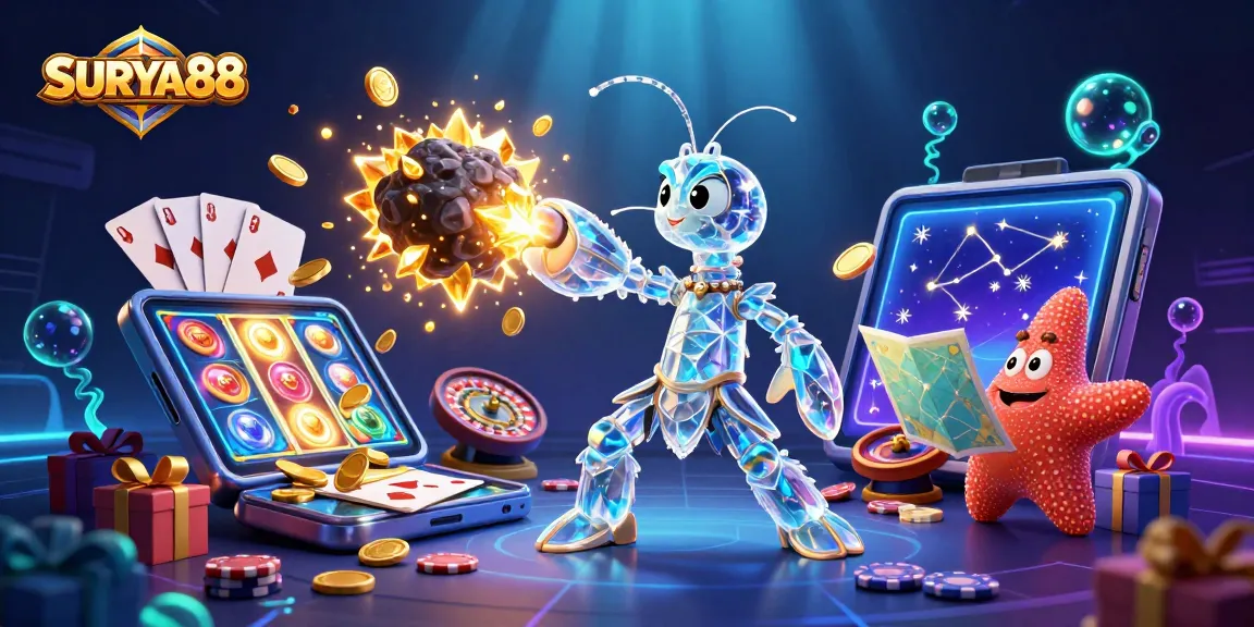 SURYA88 leverages vibrant 3D cartoon elements to ignite excitement in online casino gaming.
