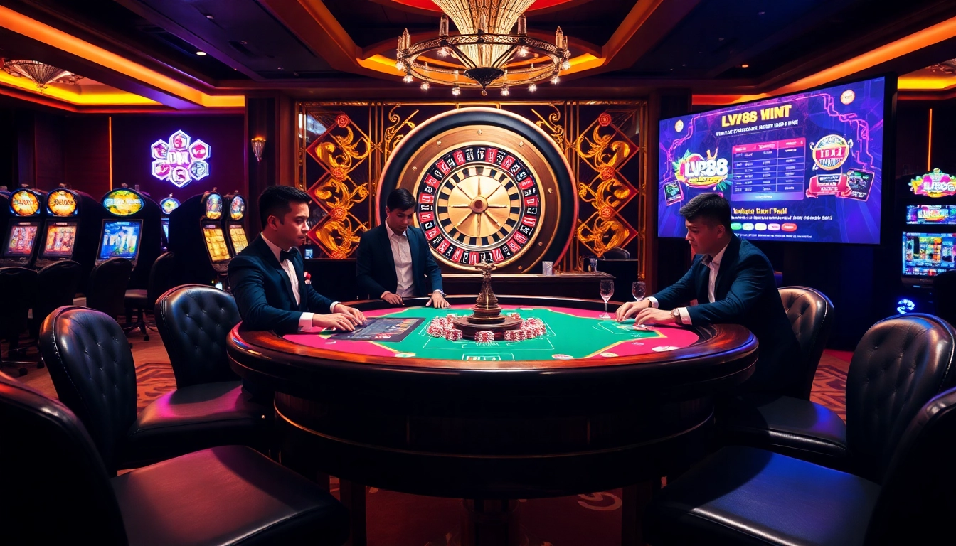Experience the excitement of gambling at https://lv88bet.org/ with luxurious poker tables and vibrant slot machines.