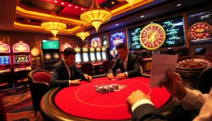 Experience thrilling gameplay at 32win with poker, roulette, and slot machines in a luxurious setting.