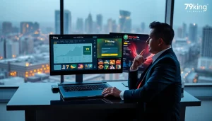 79king online gaming dashboard with secure login and live odds