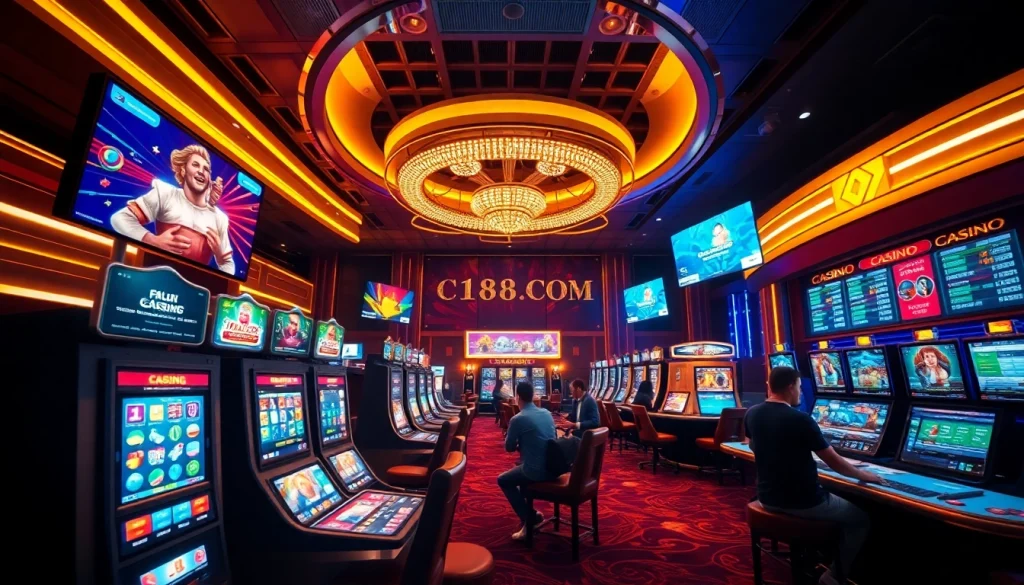 Dynamic gaming experience at C168 COM featuring live sports betting and casino games.