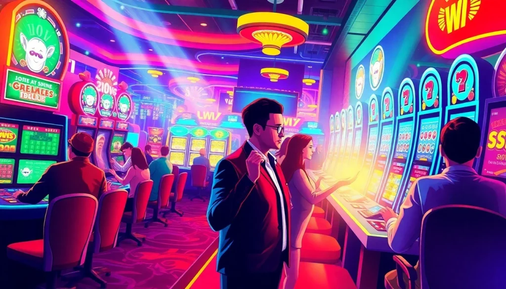 32WIN online gambling with vibrant casino atmosphere 2025