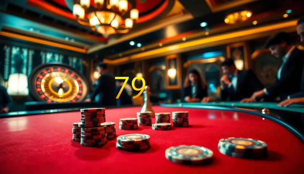 Experience thrilling moments at 79king's luxurious casino with vibrant games and engaging players.