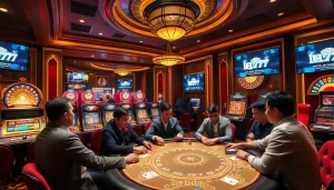 Experience the excitement of gambling with IH777 in a vibrant casino atmosphere.