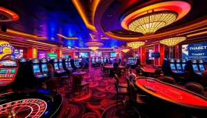 Experience high-stakes gaming at THABET with vibrant casino tables and thrilling gameplay.