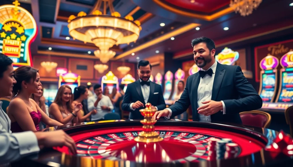Experience the excitement at PU88 casino with vibrant lights and thrilling gameplay.
