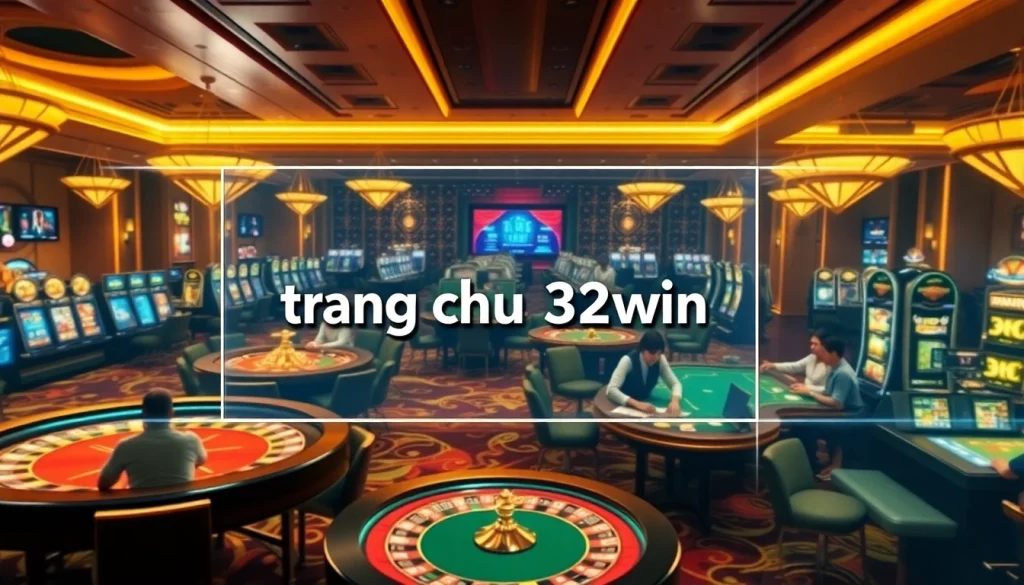 Engage with exciting gameplay at trang chu 32win casino, showcasing thrilling roulette and poker action.
