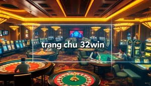 Engage with exciting gameplay at trang chu 32win casino, showcasing thrilling roulette and poker action.