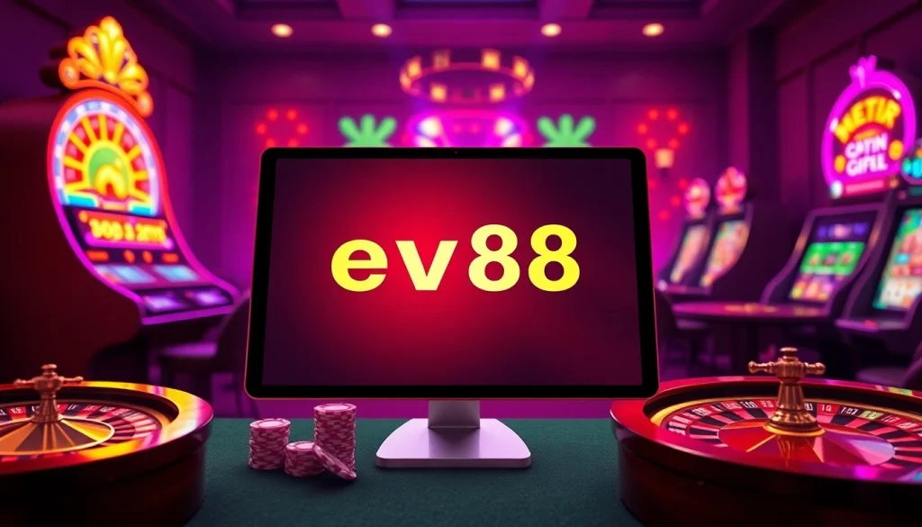 Experience the thrill of gambling at https://ev88.claims/ with vibrant, professional casino visuals.