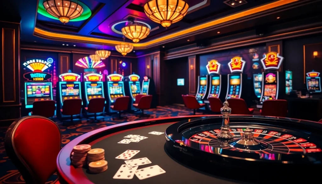 Experience the thrill of bet88 at an exciting casino table filled with poker chips and cards.