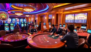 Engaging players enjoying games at MM88's professional casino tables.