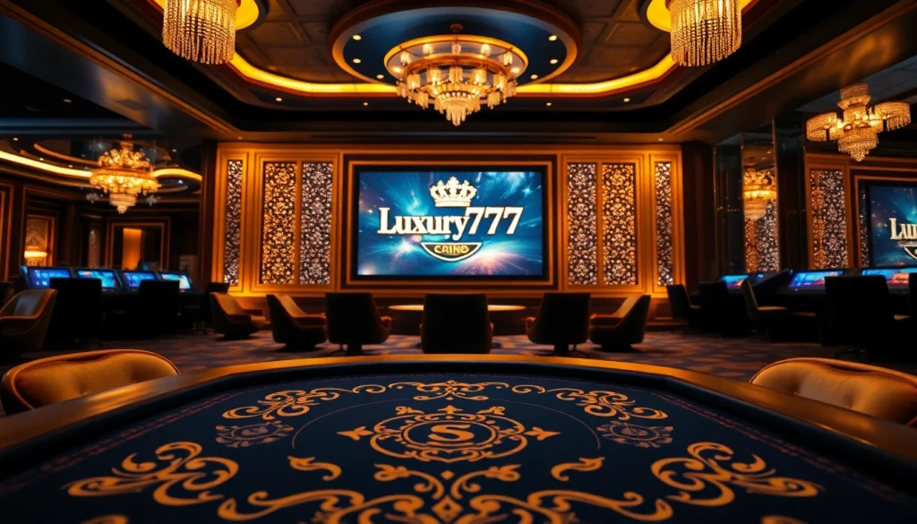 Mainkan luxury777 game di ruang permainan mewah dengan pencahayaan hangat dan dekor elegan.