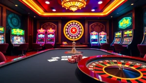 Experience high-stakes betting at 7C77 Casino with vibrant games and luxurious ambiance.