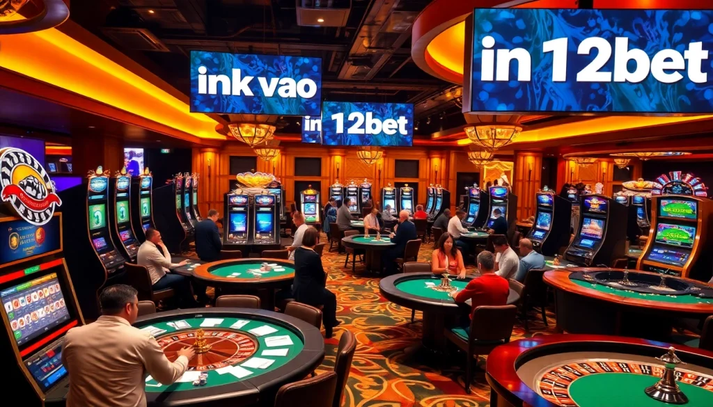 Experience the thrill of gambling with ink vao 12bet as players engage in exciting casino games.