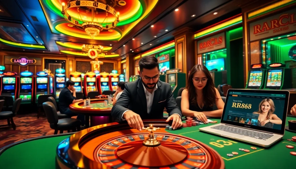 Excitement unfolds at https://rr88it.com/ with players enjoying diverse casino games in a vibrant environment.