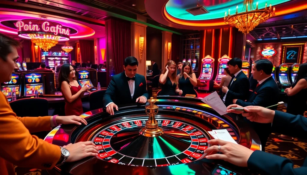 Experience the excitement of winning at https://new88bet.us/, with colorful slot machines and a lively roulette game.