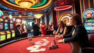 Engage with high-stakes poker gameplay at https://hitclub.care/, showcasing luxury and excitement in a casino setting.