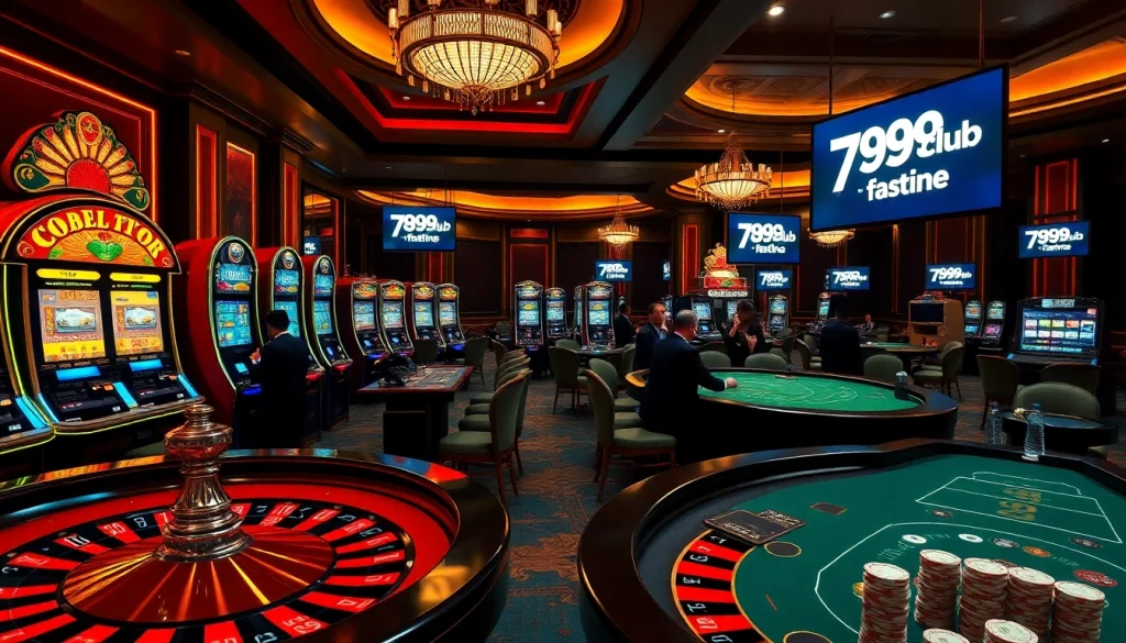 Experience the excitement of gambling at 789club with vibrant slot machines and poker action.