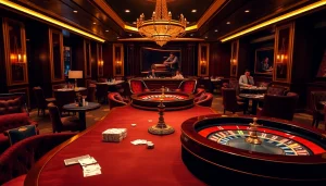Experience the luxury of Clube VIP HHBET in an exclusive casino environment with high-stakes action.