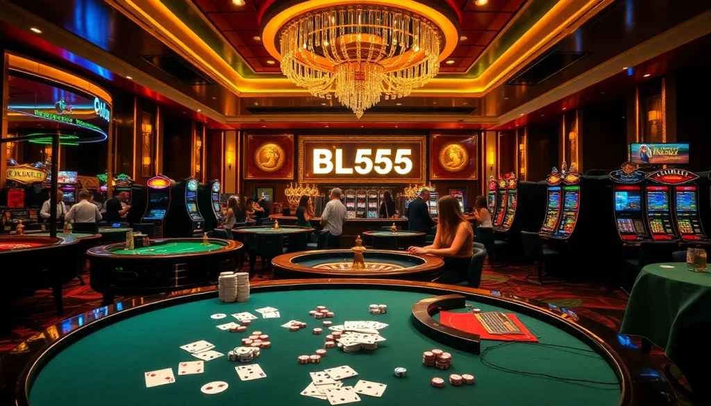 Experience the thrill of winning at BL555 with exciting casino games and vibrant atmosphere.
