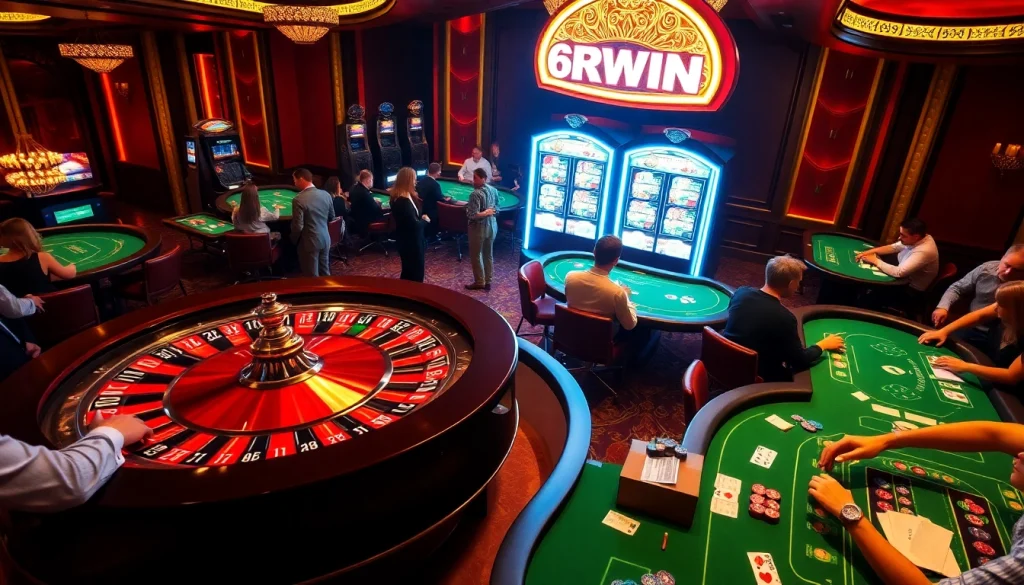 Experience thrilling bets at 6RWIN casino tables filled with excitement and winning opportunities.