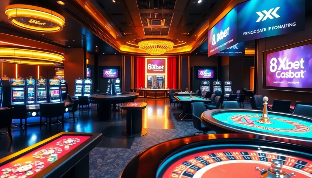Experience the excitement of 8xbet with vibrant casino tables and thrilling gameplay.