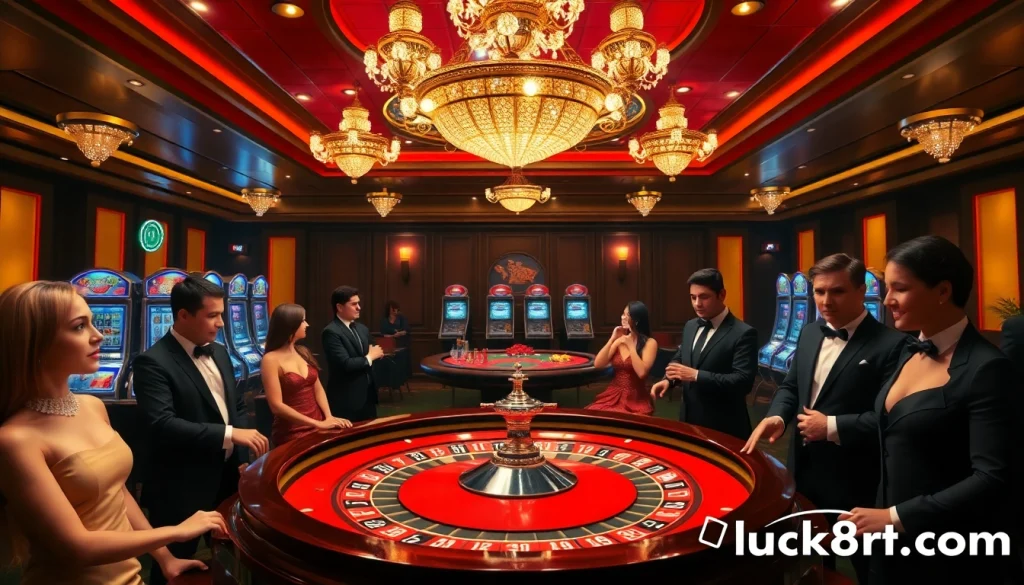 Engage in the excitement of high-stakes gambling at https://luck8r1.com with luxurious casino visuals.