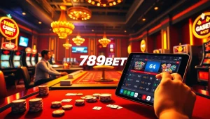 Experience the excitement of winning at 789BET with vibrant casino elements and dynamic gameplay.